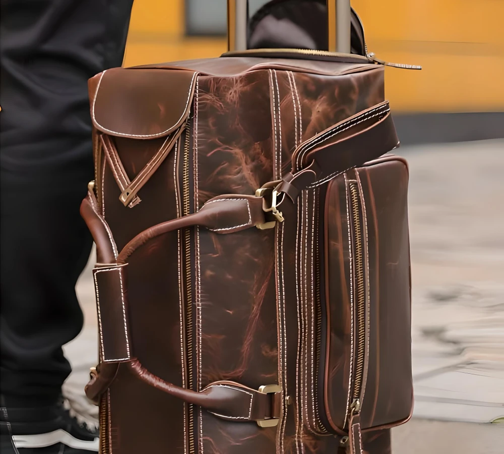 suit luggage with wheels